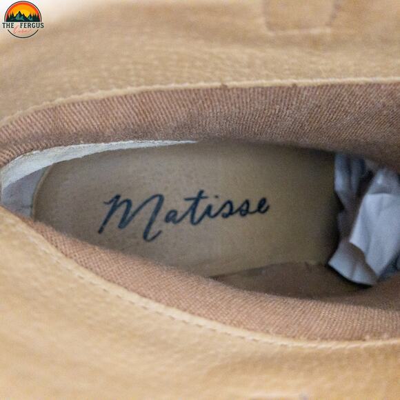 Matisse Galveston Ankle Booties Tan Suede Countrycore Cuban Heel Women's Size 8M - Picture 9 of 9